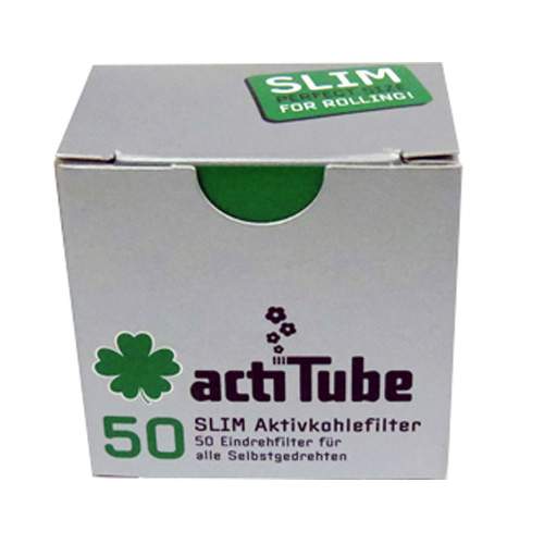 50 actiTube SLIM charcoal filters (not for pipes)