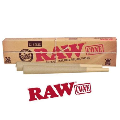 RAW CLASSIC PRE-ROLLED KING SIZE CONES 32