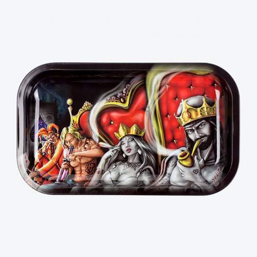 (L) ROYAL HIGHNESS COURT ROLLING TRAY (27x16cm)