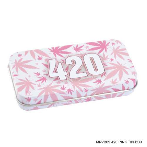 420 Pink Tin Box (12x6cm) Syndicase