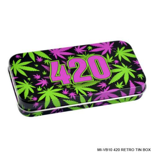 420 Retro Tin Box (12x6cm) Syndicase