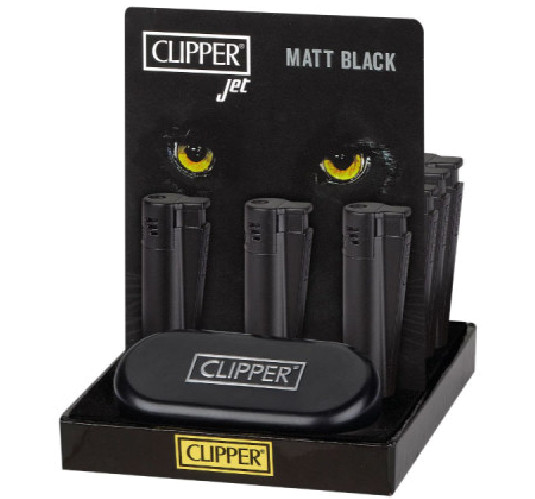CLIPPER METAL JET FLAME MATT ALL BLACK 12x