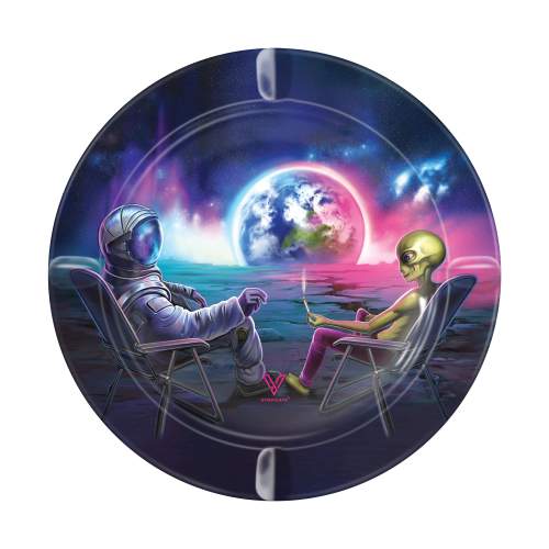 BLUNT ORBIT METAL ASHTRAY (14cm)