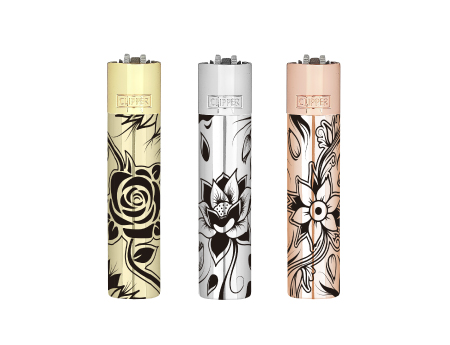 Metallic Flowers - 12 CLIPPER® Metal Large - Image 2