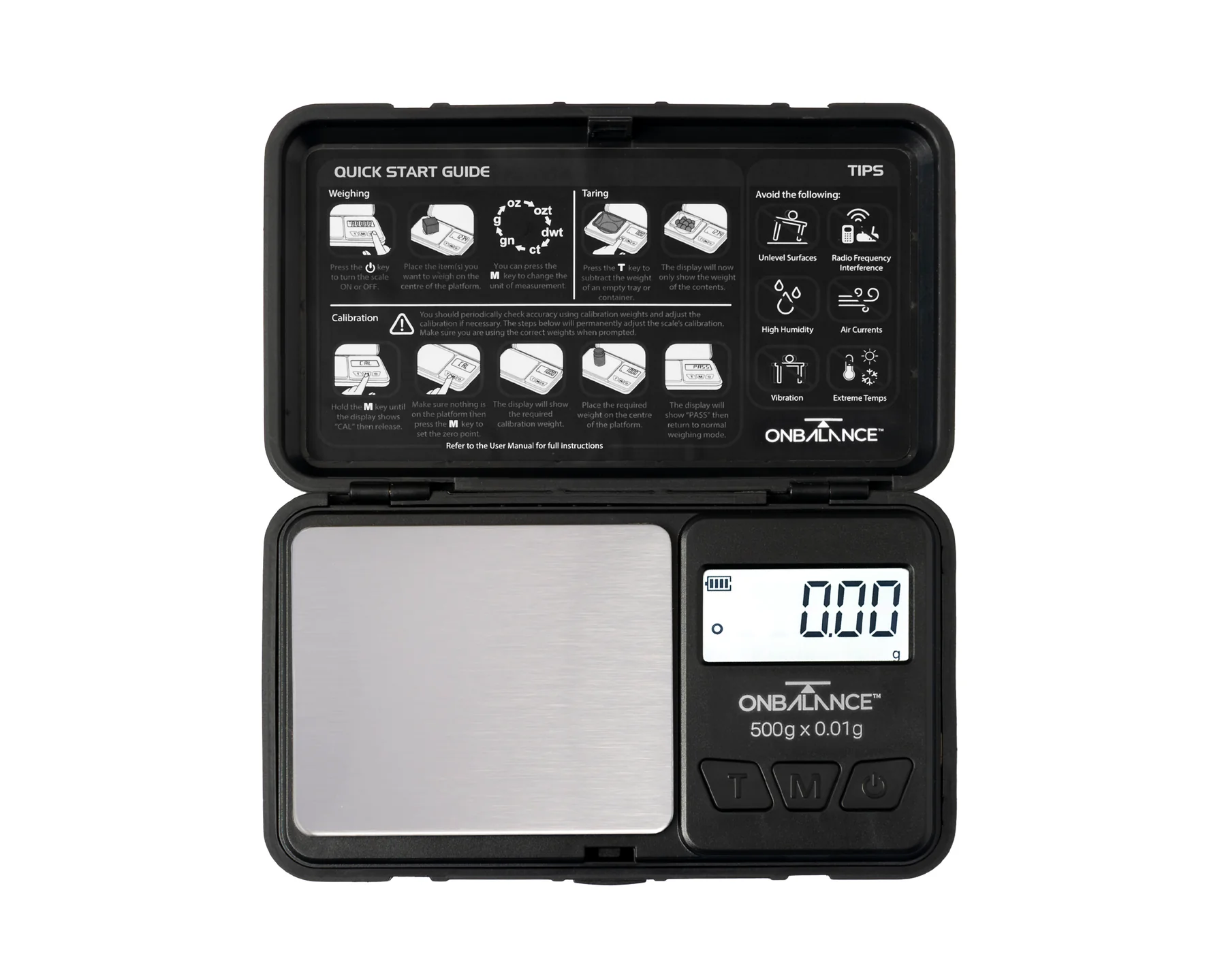 ROBUST Pocket Scale - Black 500g x 0.01g