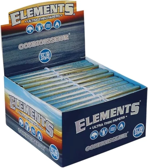ELEMENTS CONNOISSEUR KS SLIM + TIPS (50 BOX)