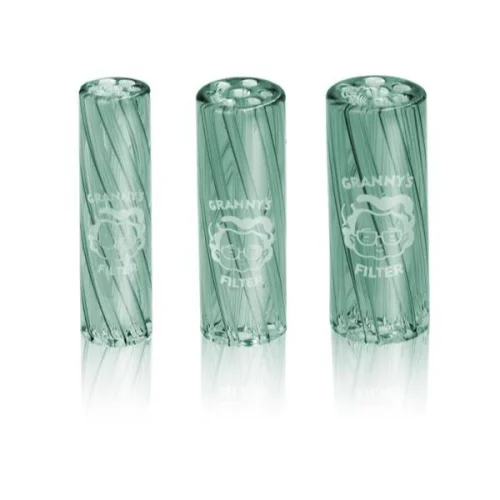 GRANNY'S Glass Vortex Filter Tip - 3pcs/set Dark Green