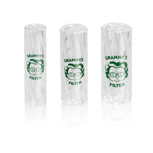 GRANNY'S GLASS VORTEX FILTER TIP - 3pcs/set Transparent