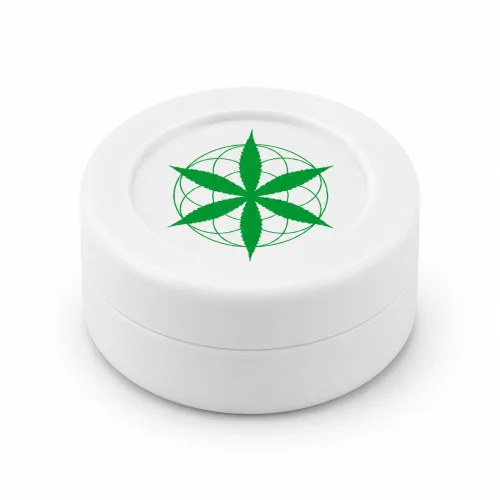 SILICONE JAR - WHITE - PLANT OF LIFE