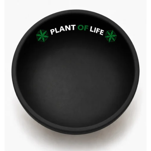 SILICONE MICING BOWL - BLACK - PLANT OF LIFE